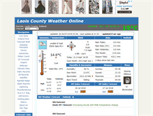 Tablet Screenshot of laoisweather.com